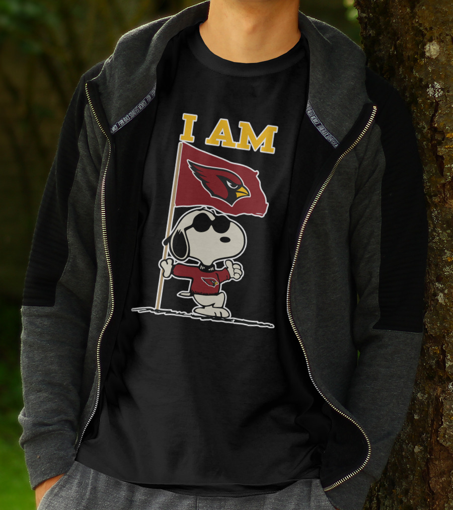 I Am Arizona Cardinals Snoopy T-Shirt