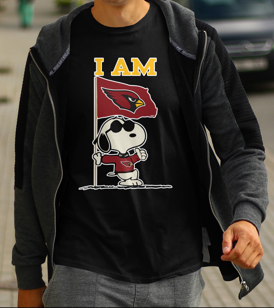 I Am Arizona Cardinals Snoopy T-Shirt