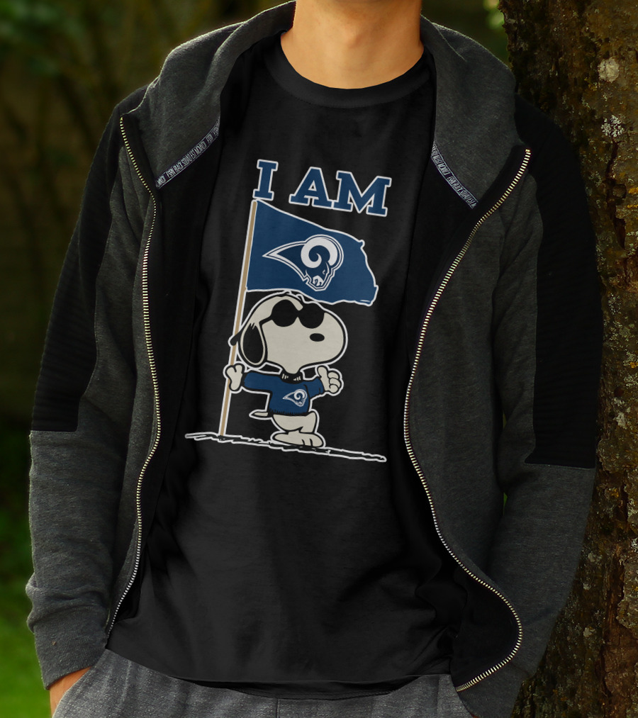 I Am Los Angeles Rams Snoopy T-Shirt