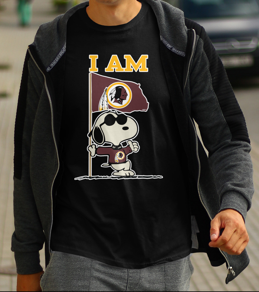 I Am Washington Redskins Snoopy T-Shirt