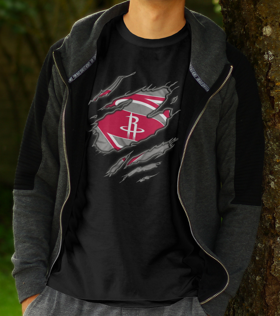 Houston Rockets Superman Claw T-Shirt