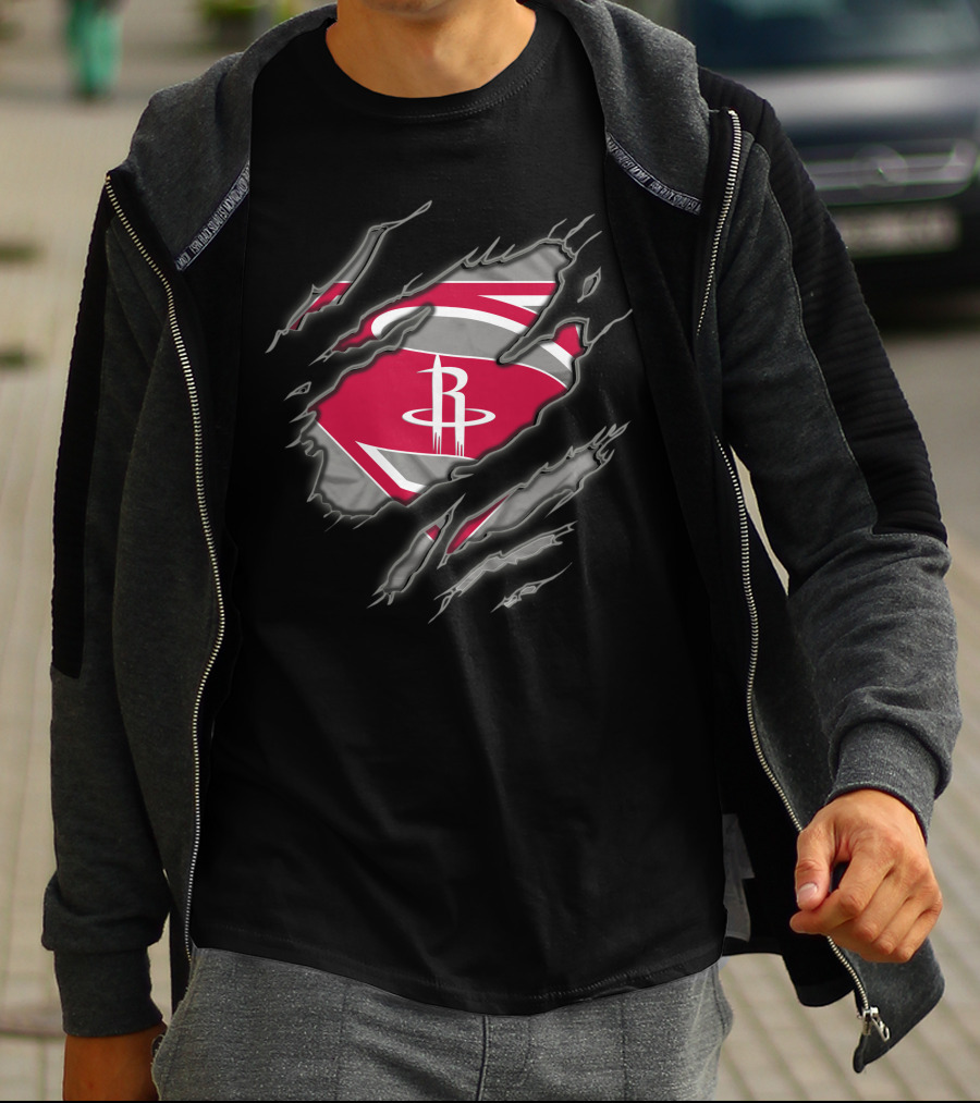 Houston Rockets Superman Claw T-Shirt