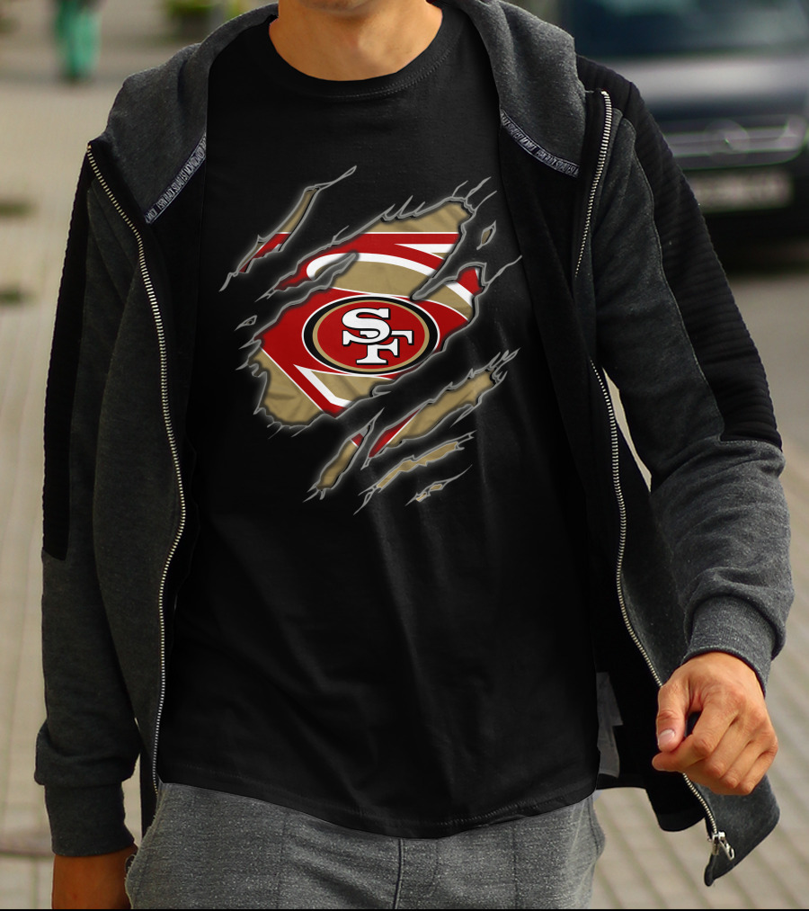 San Francisco 49ers Sf Logo Superman Style 1 T-Shirt