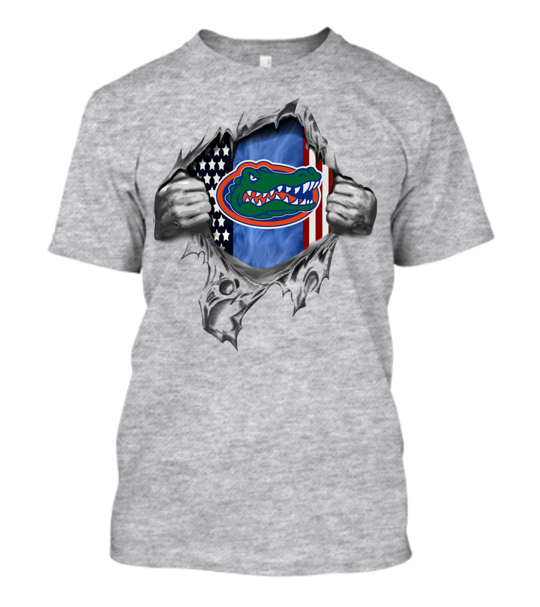 Florida Gators American Flag Alligator Logo Unveiling T-Shirt