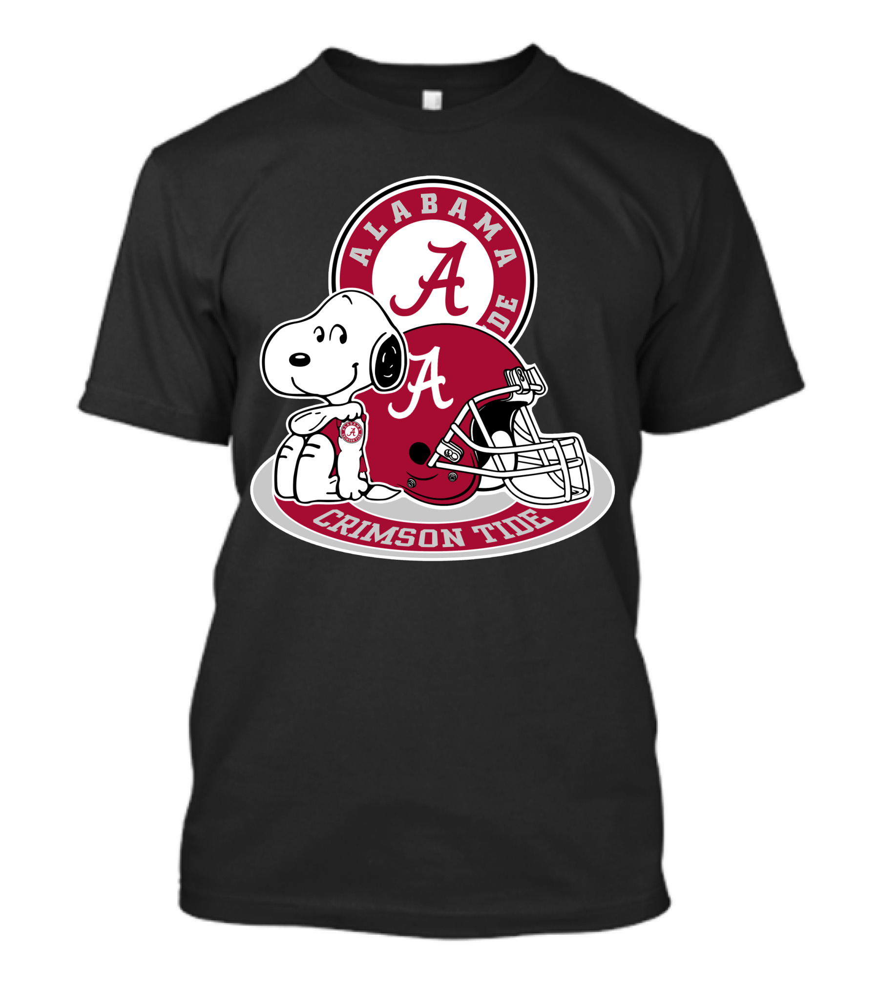 Alabama Crimson Tide Snoopy Helmet T-Shirt