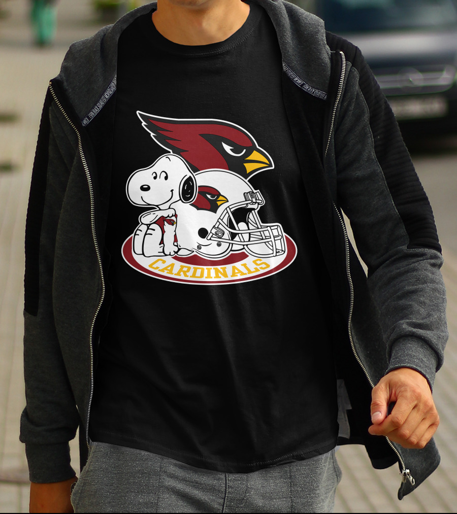 Arizona Cardinals Snoopy Football Team Helmet Icon 2 T-Shirt