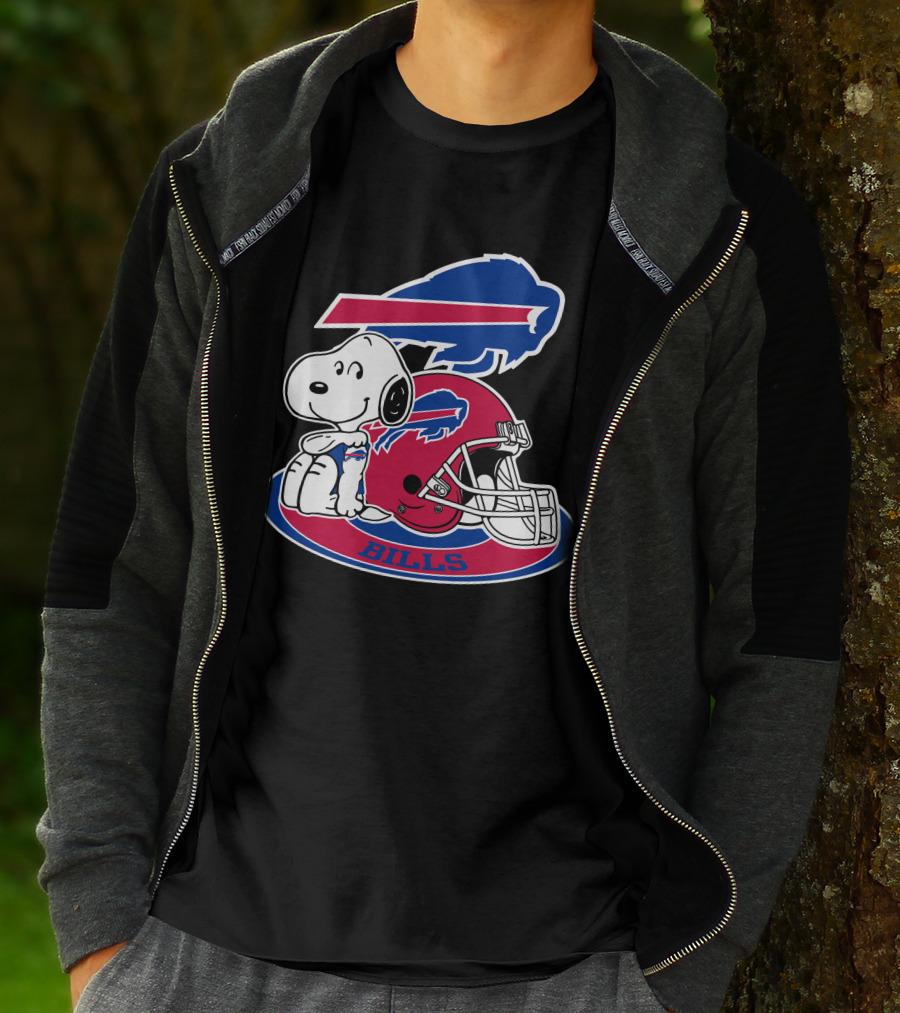 Buffalo Bills Snoopy Helmet T-Shirt