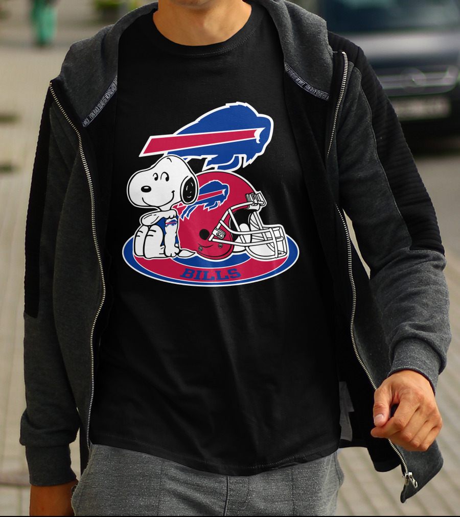 Buffalo Bills Snoopy Helmet T-Shirt