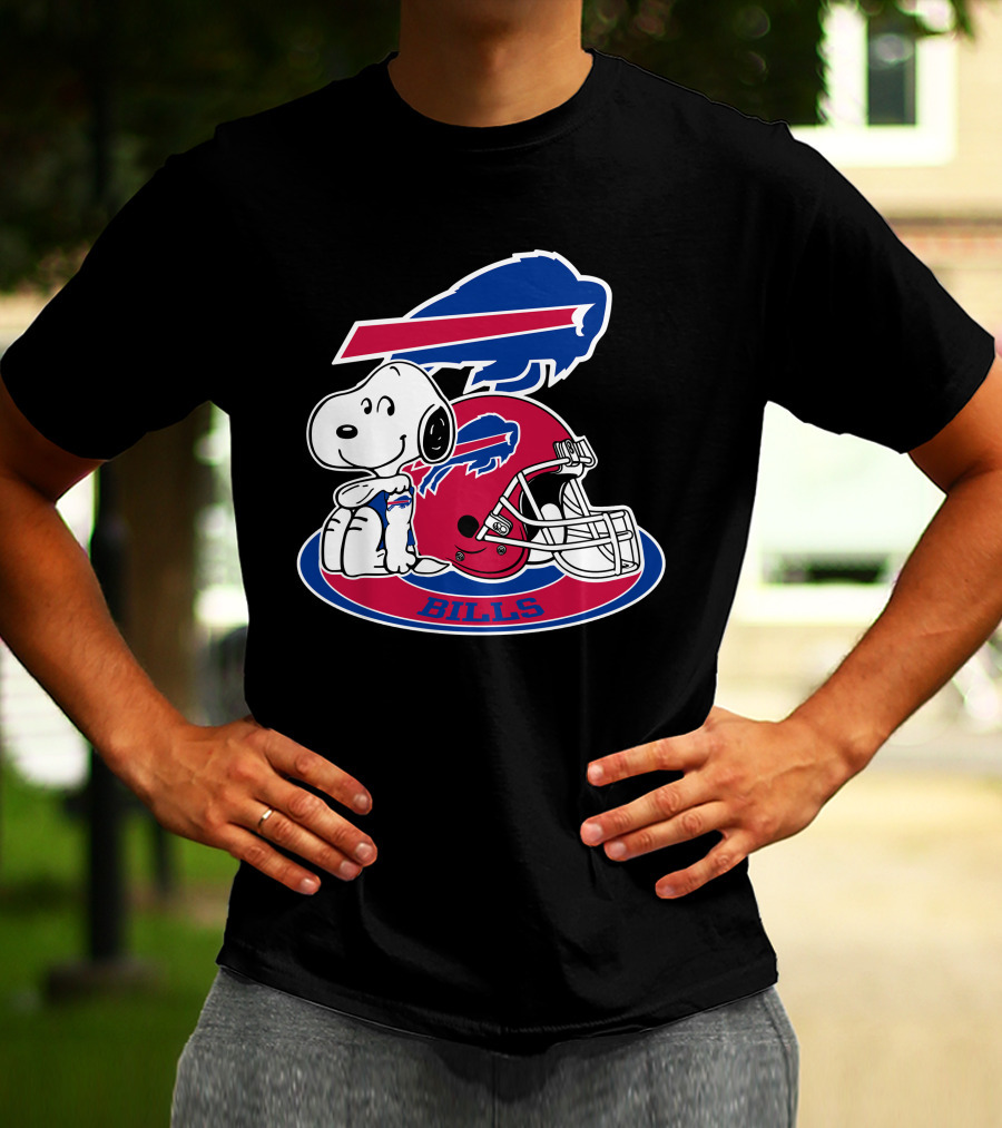 Buffalo Bills Snoopy Helmet T-Shirt