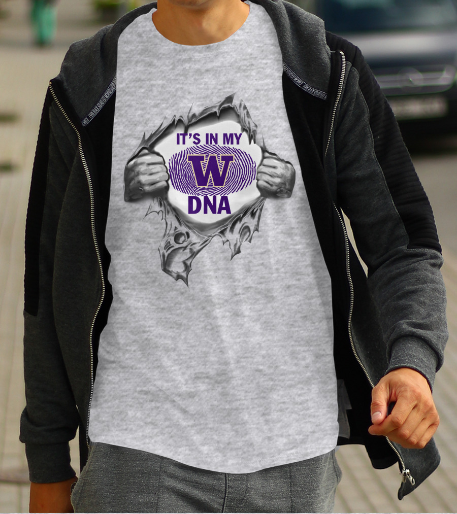It's In My Dna W Washington Huskies T-Shirt