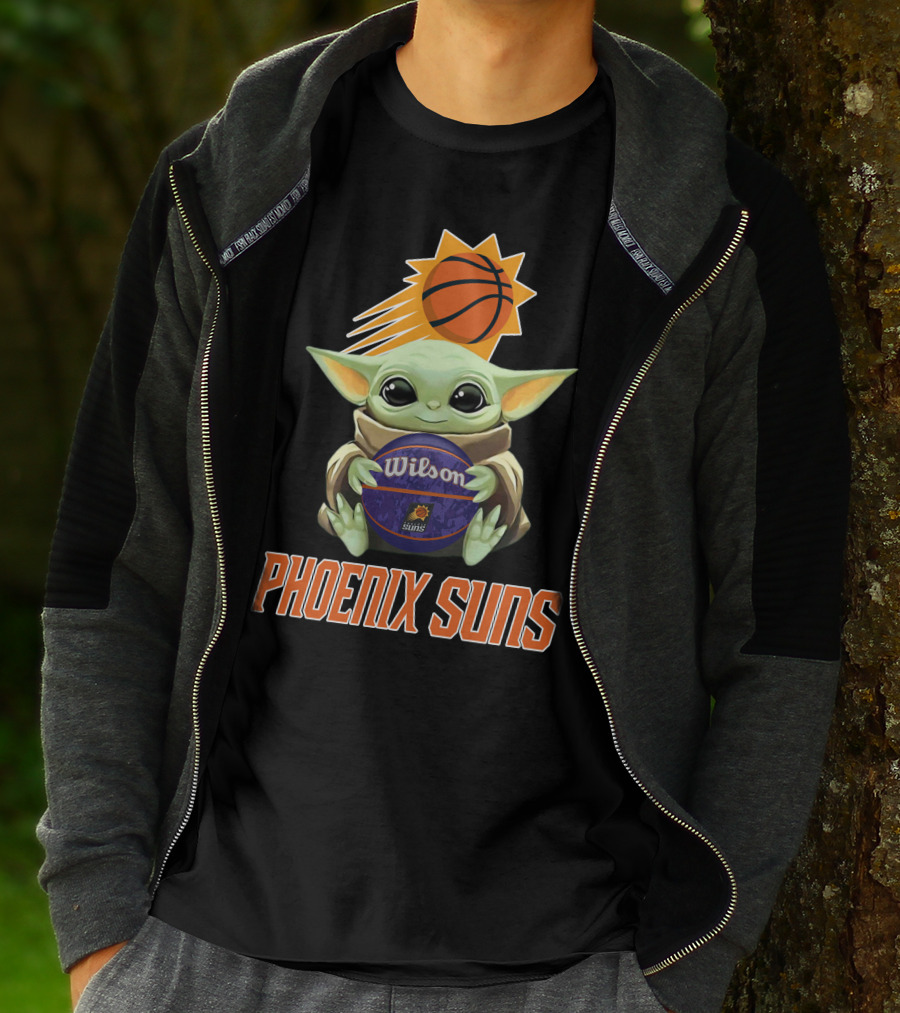 Phoenix Suns Baby Yoda Wilson Basketball T-Shirt