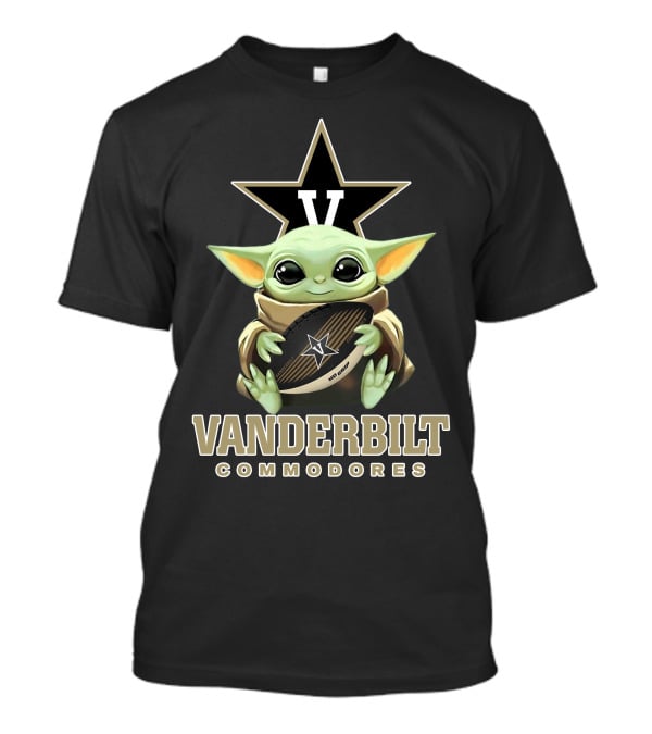 Vanderbilt Commodores Star Wars Yoda Football T-Shirt