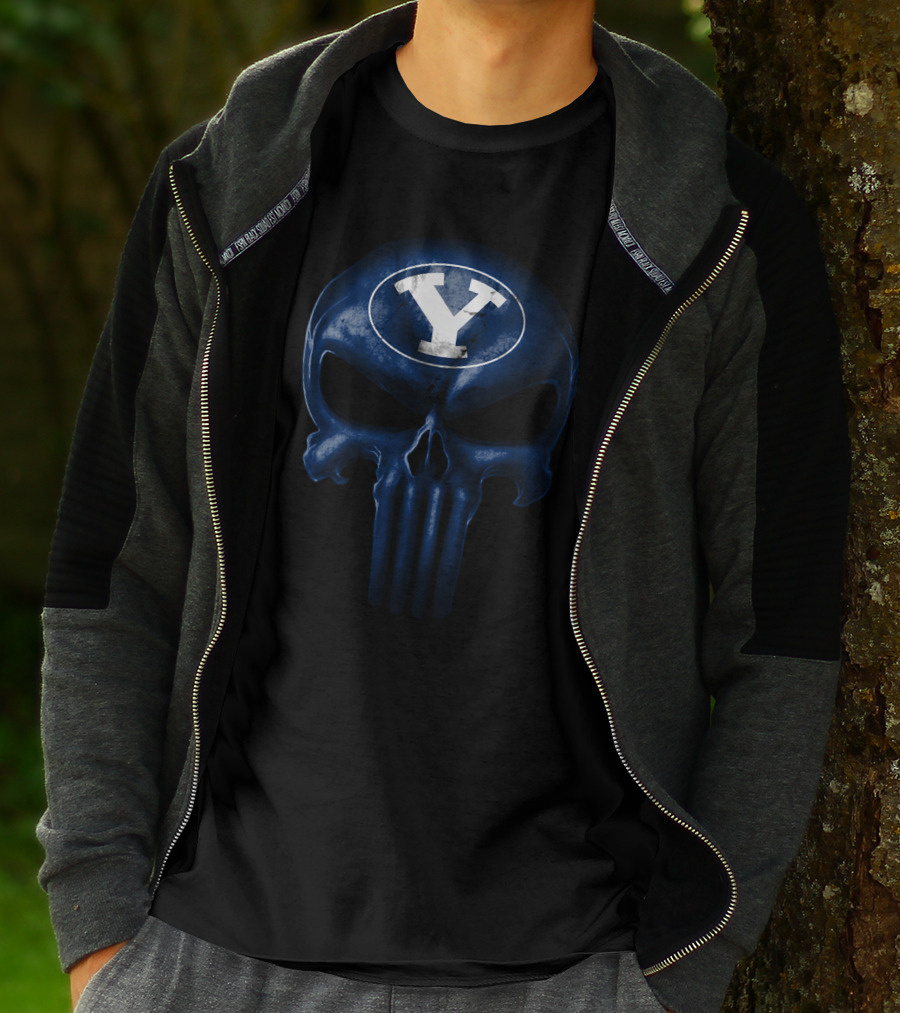 Byu Cougars Skull T-Shirt