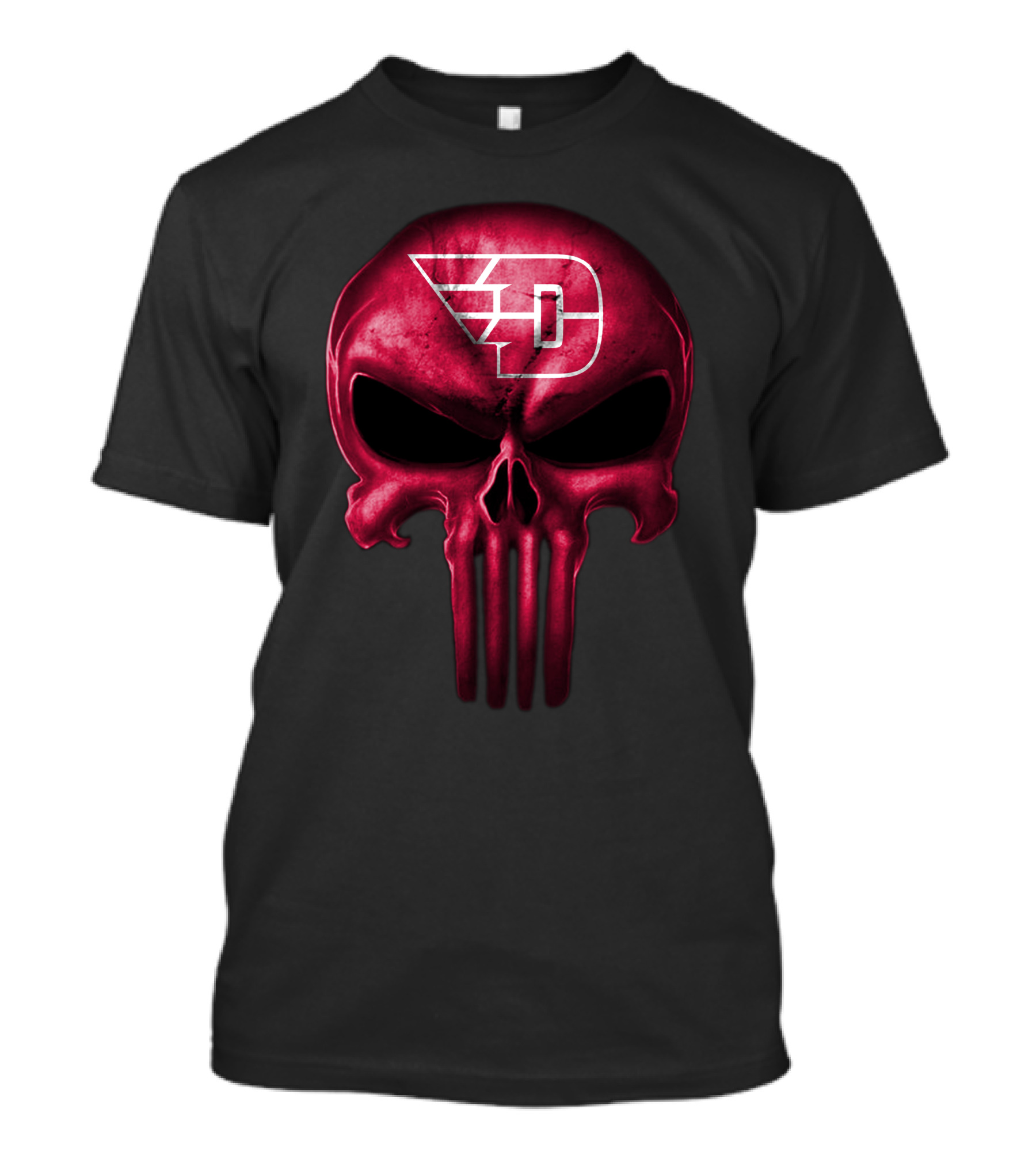 Dayton Flyers Skull Logo Red T-Shirt