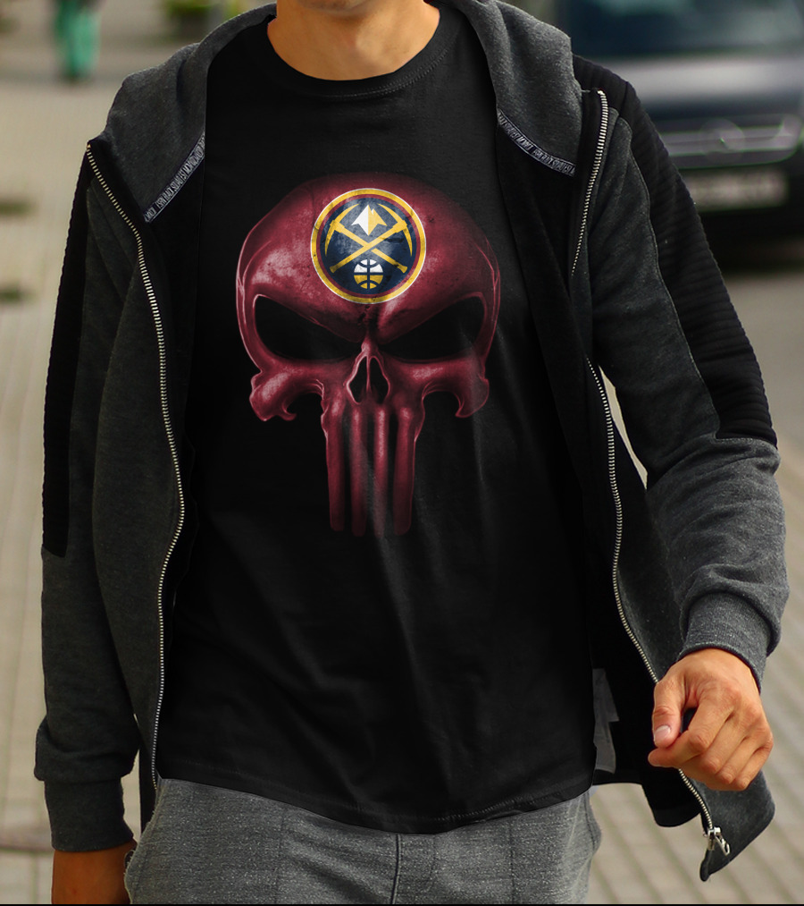 Denver Nuggets Skull Logo Crossover T-Shirt