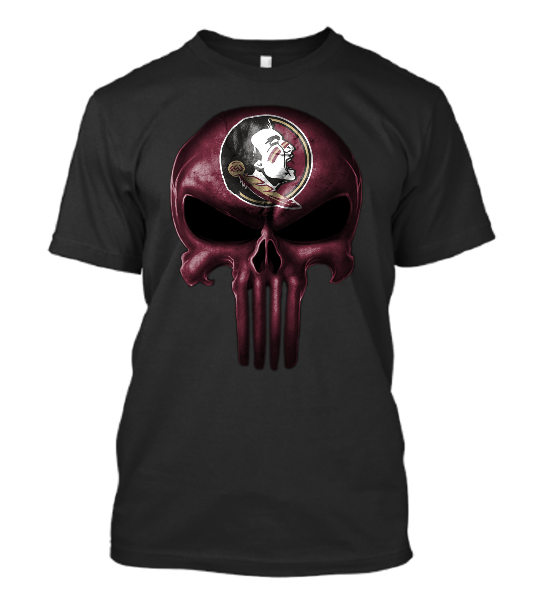 Florida State Seminoles Skull Punisher T-Shirt