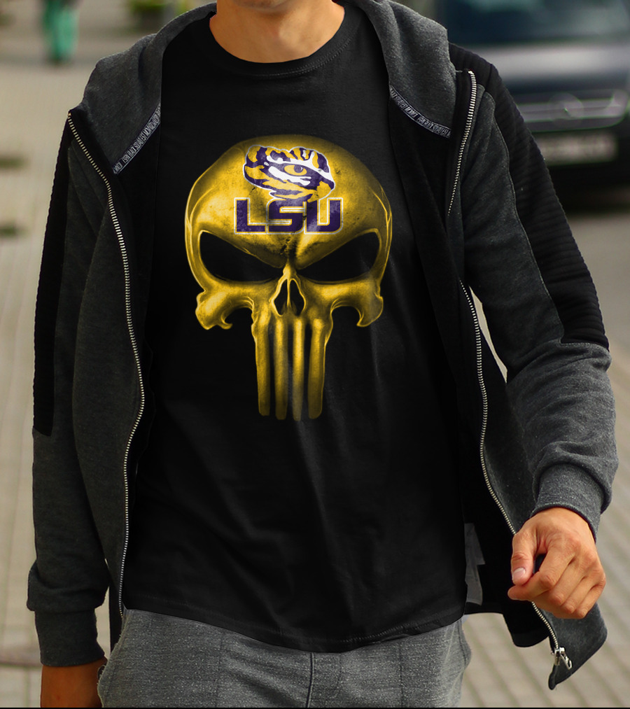 Lsu Tigers Skull T-Shirt