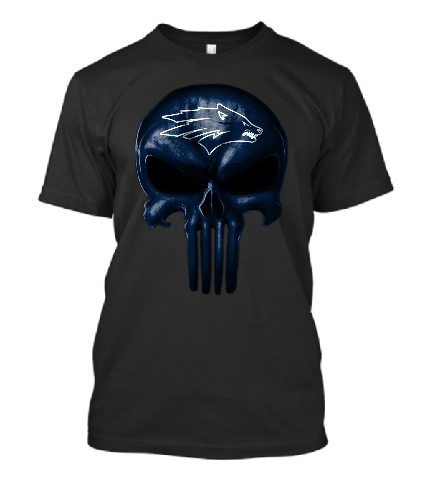 Nevada Wolf Pack Skull Punisher T-Shirt