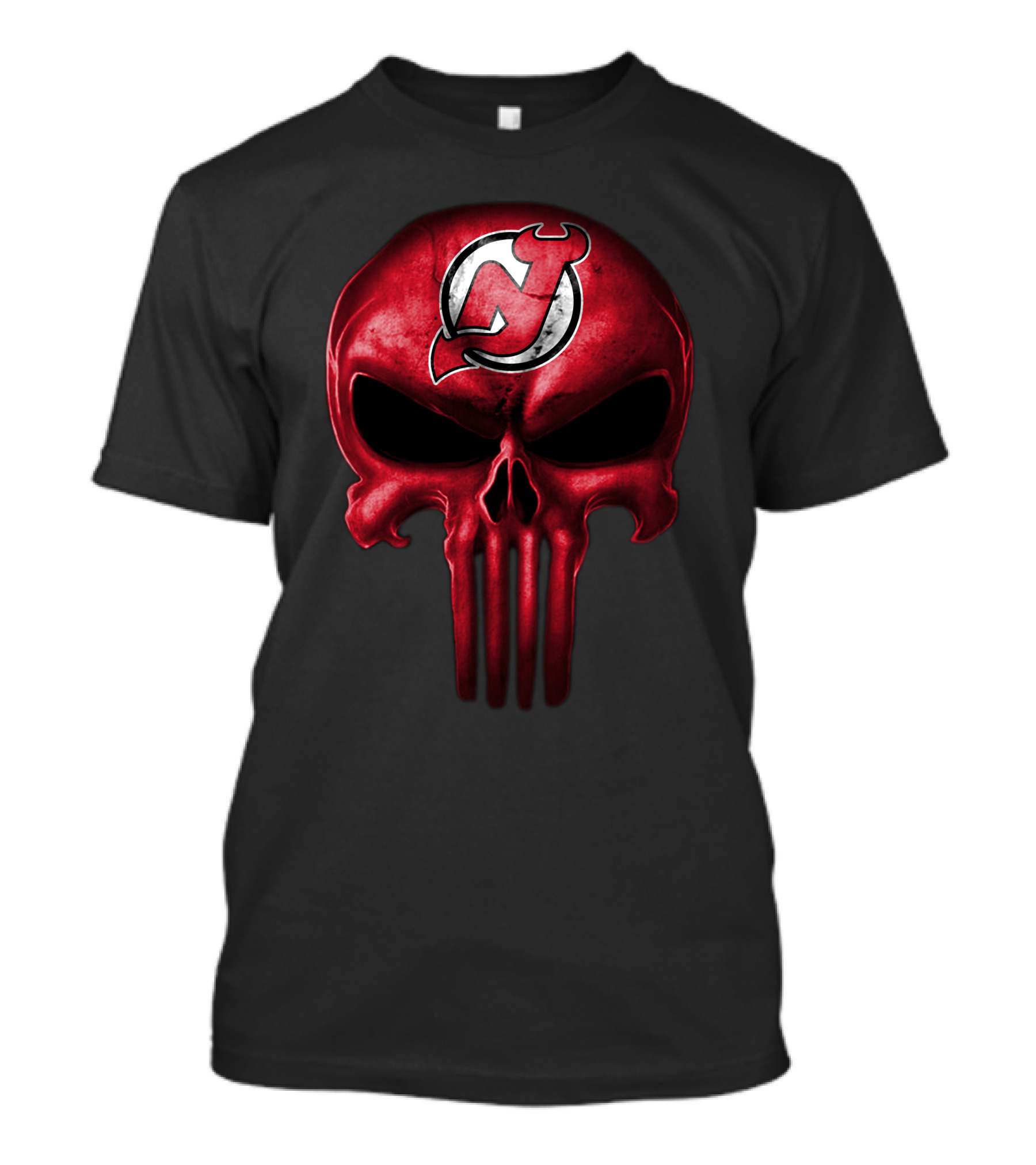New Jersey Devils Punisher Skull T-Shirt