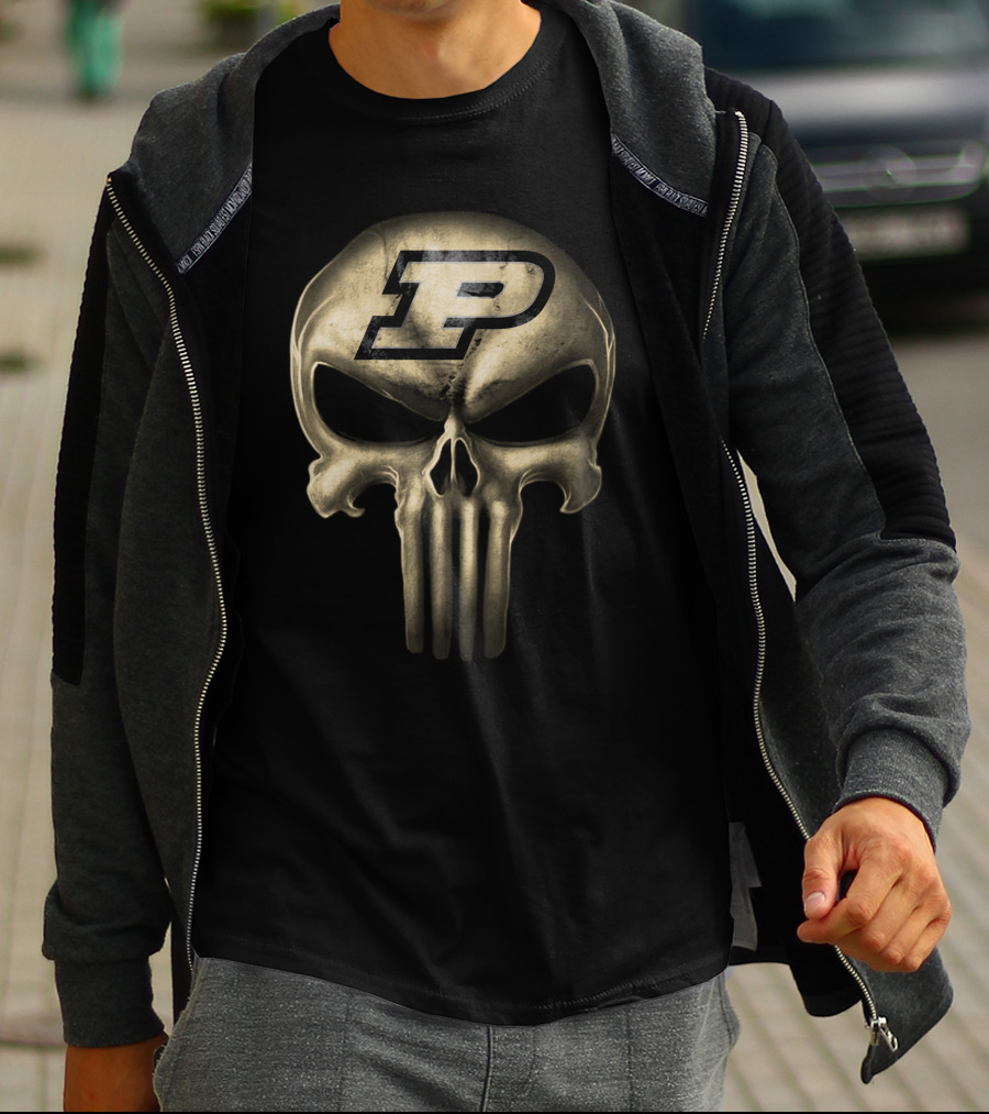 Purdue Boilermakers Skull T-Shirt