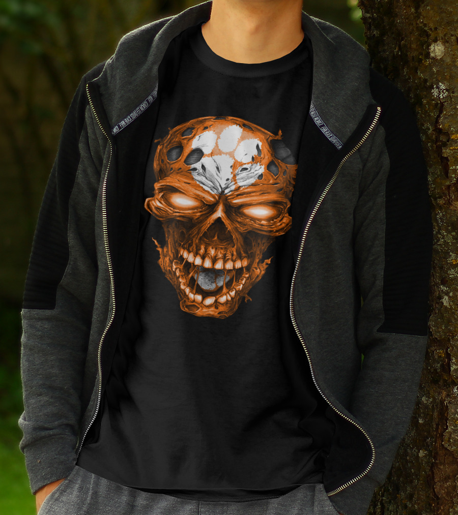 Clemson Tigers Skull Paws T-Shirt