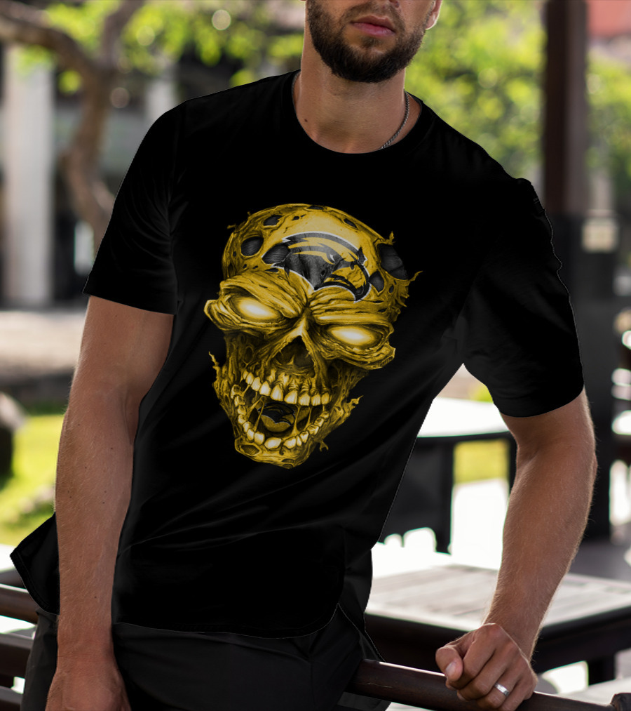 Southern Mississippi Golden Eagles Skull T-Shirt