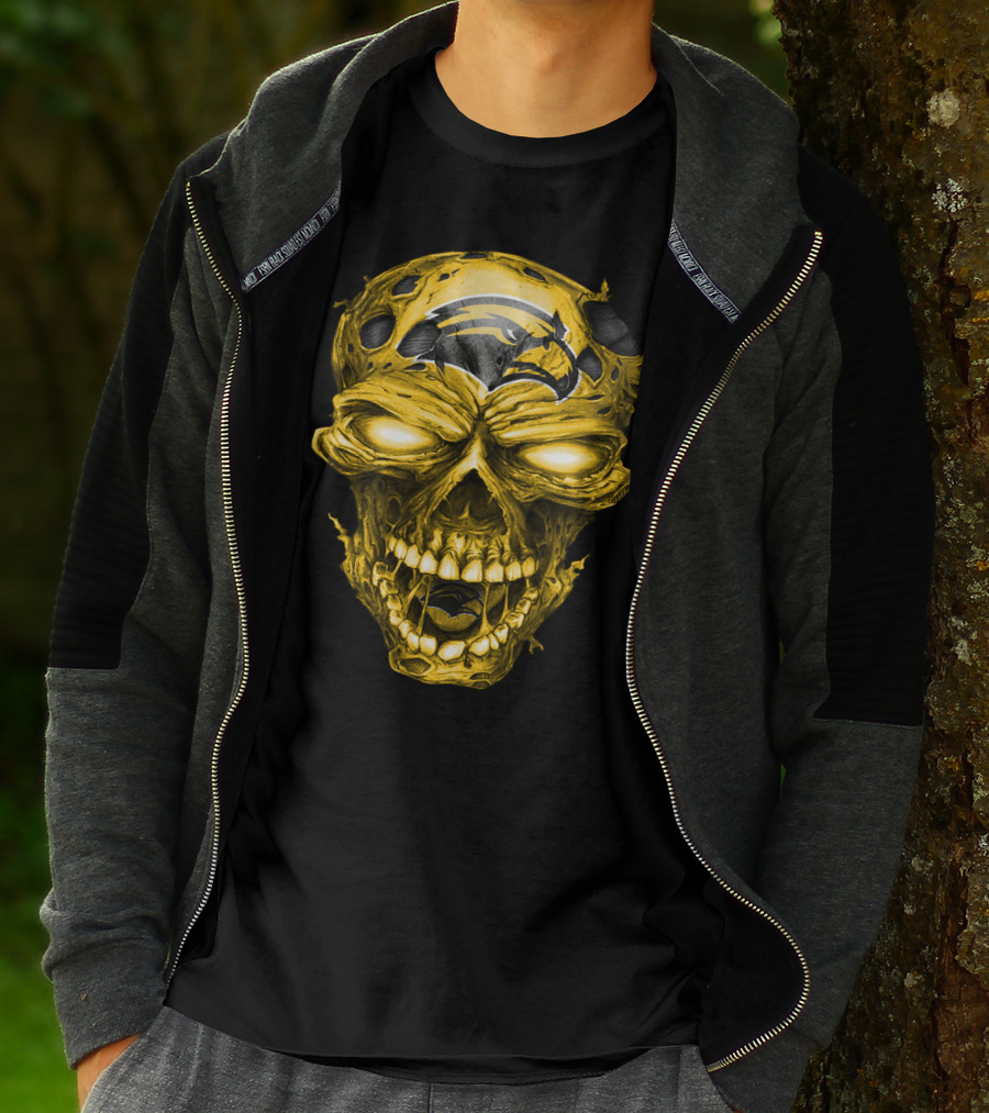 Southern Mississippi Golden Eagles Skull T-Shirt