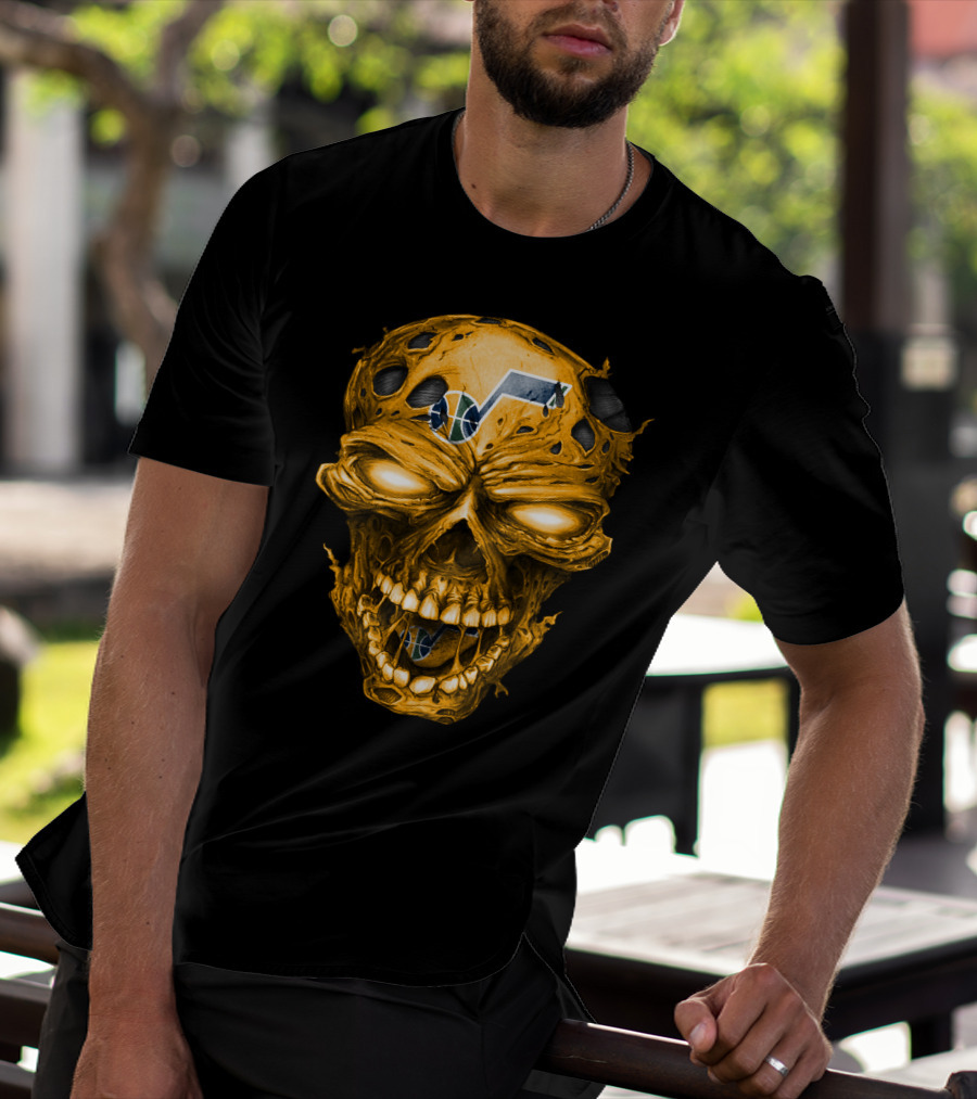 Utah Jazz Skull Logo T-Shirt