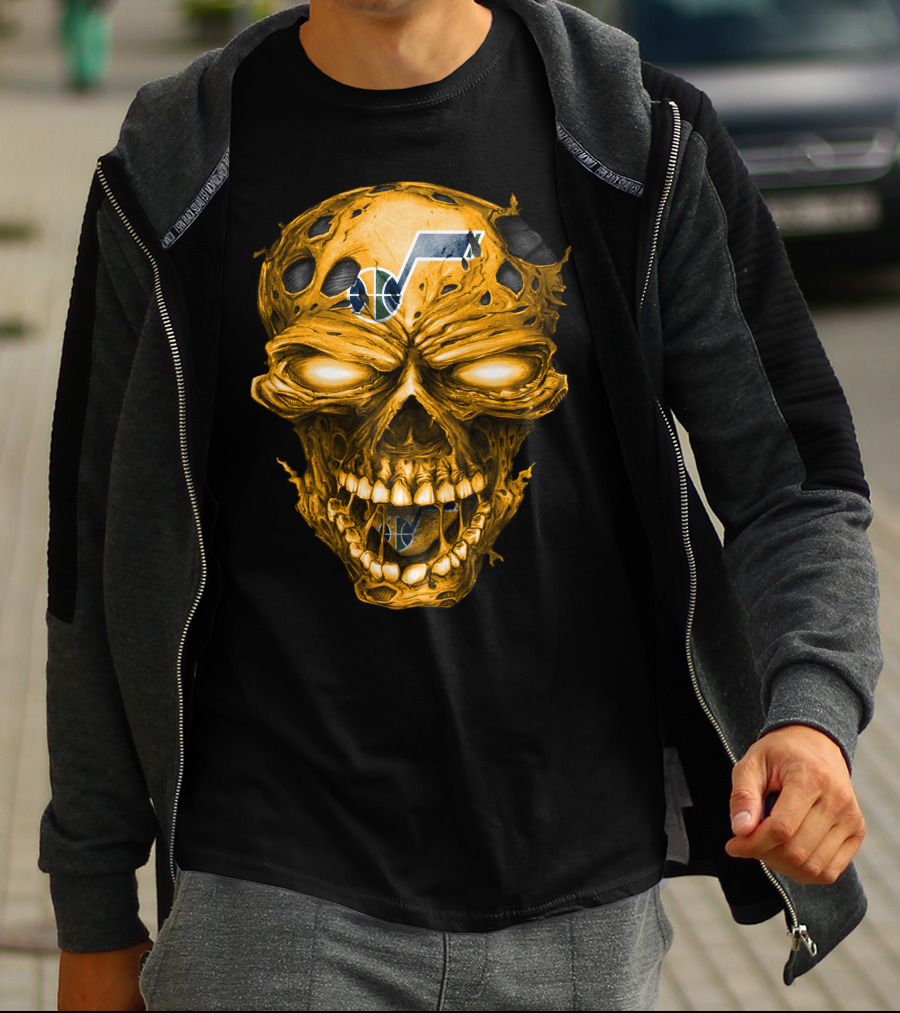 Utah Jazz Skull Logo T-Shirt