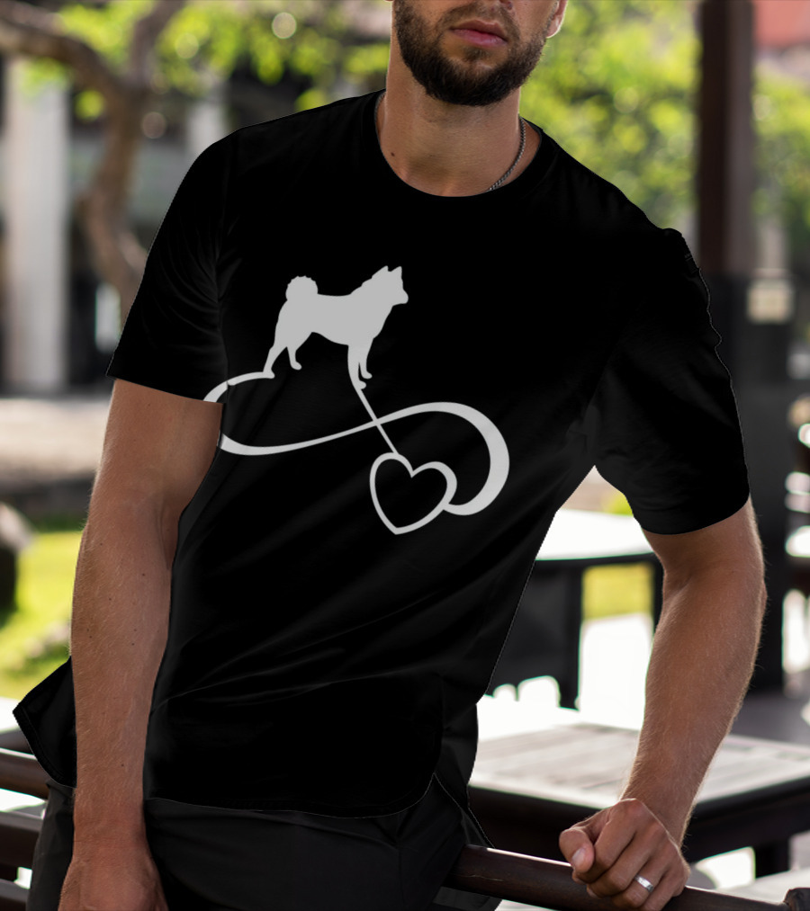 Akita Dog Lover Infinite Heart Breed Endless Love T-Shirt
