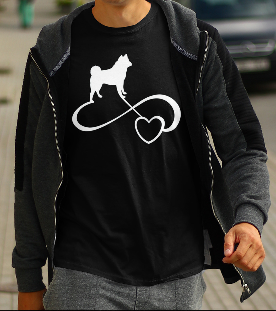 Akita Dog Lover Infinite Heart Breed Endless Love T-Shirt