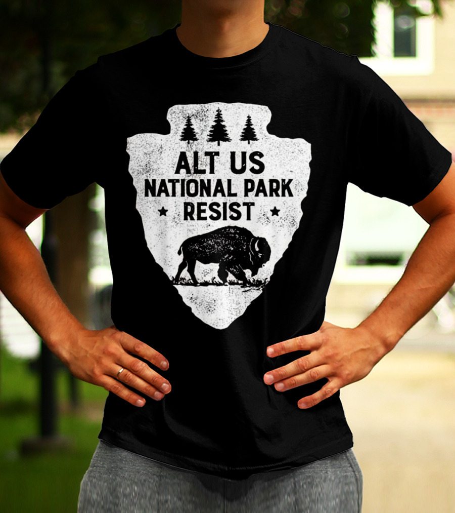ALT US National Park Resist Bison Arrowhead Emblem T-Shirt