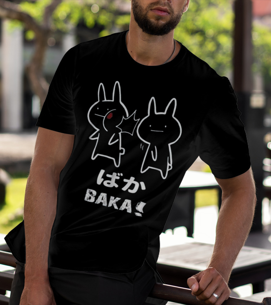 Baka Japanese Anime Rabbit Slap Manga Duo T-Shirt