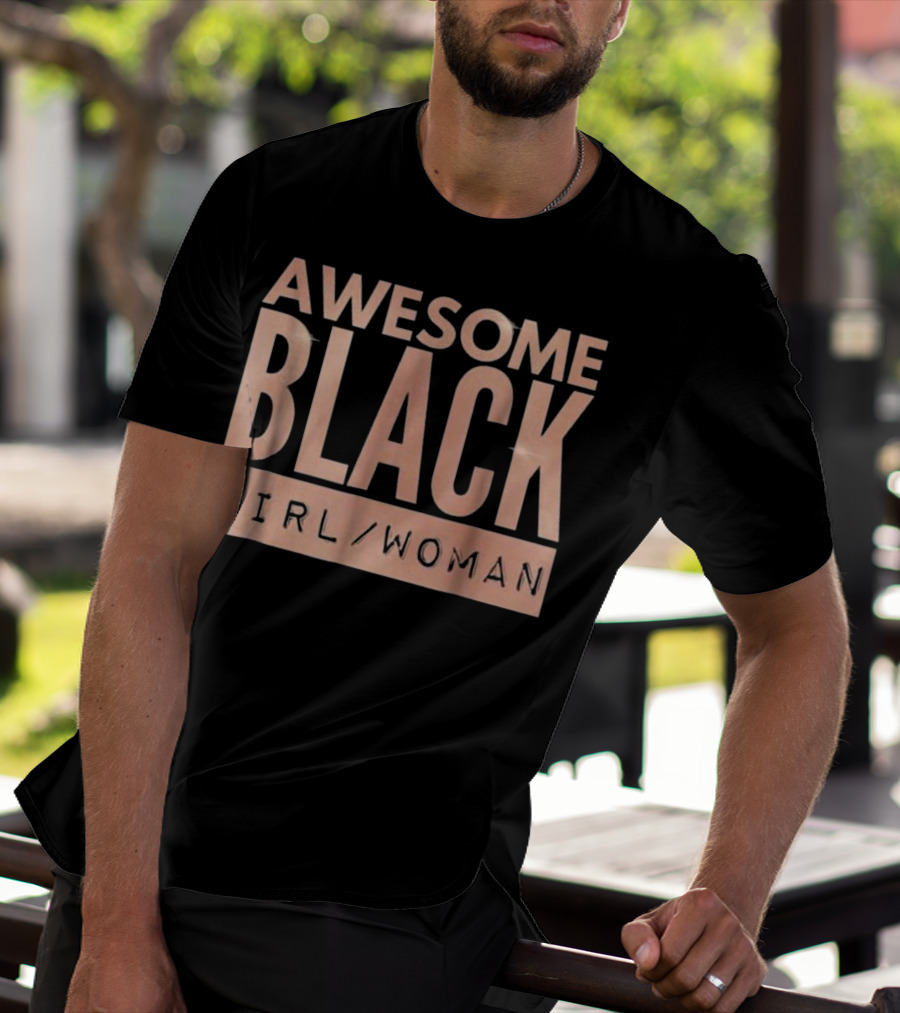 AWESOME BLACK GIRL WOMAN IN ROSE GOLD PROWD T-Shirt