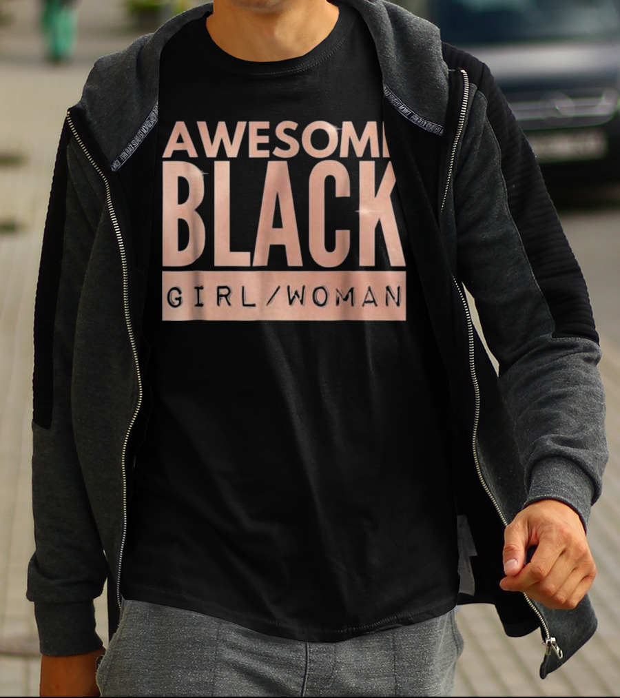 AWESOME BLACK GIRL WOMAN IN ROSE GOLD PROWD T-Shirt