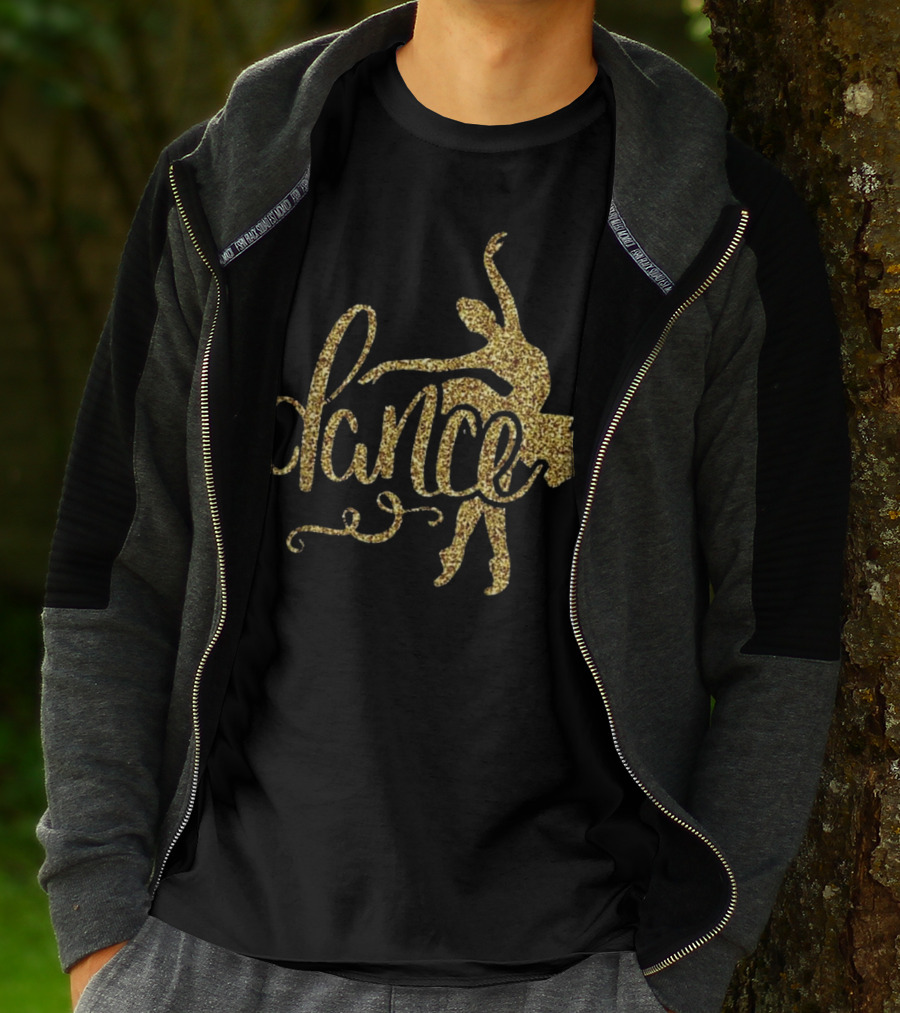 Gold Ballerina Dance Ballet T-Shirt