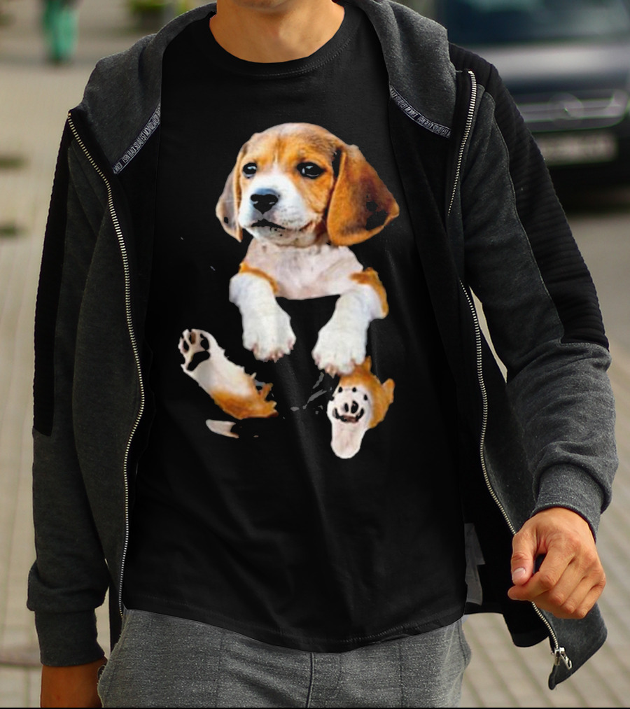 Beagle In Big Pocket T-Shirt