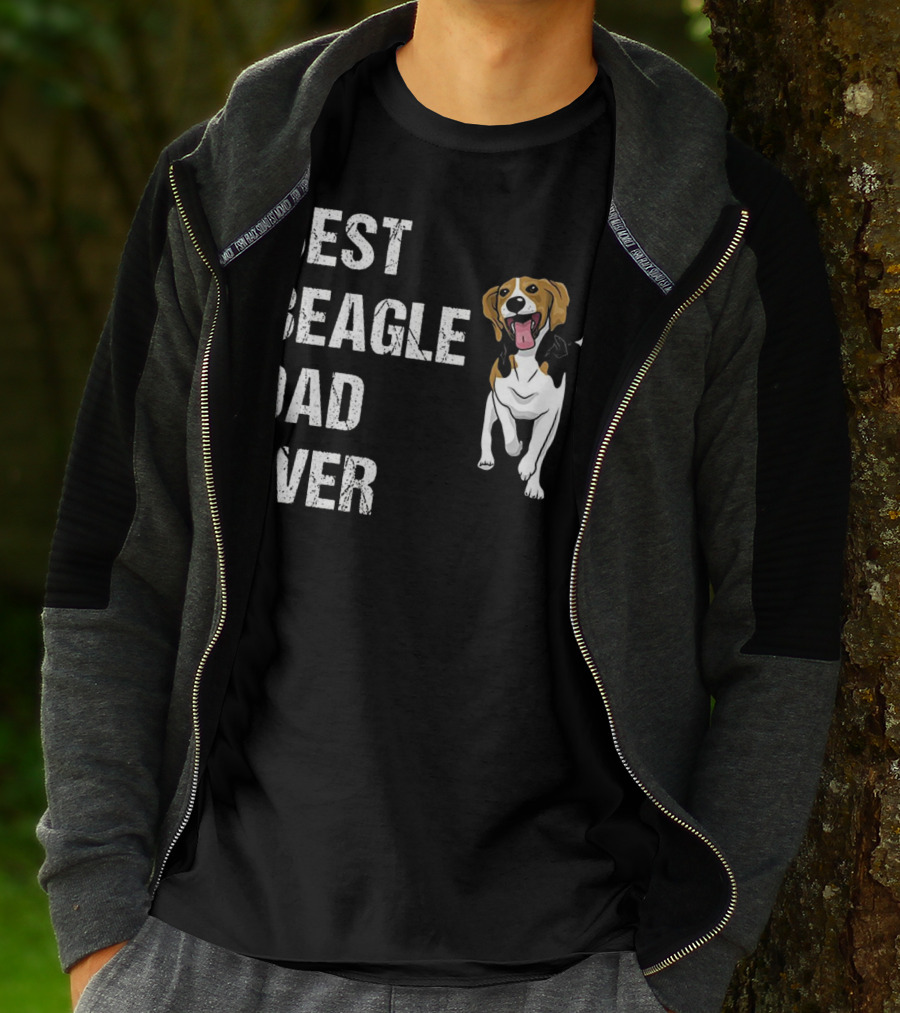 Best Beagle Dad Ever Funny Beagle Dog T-Shirt