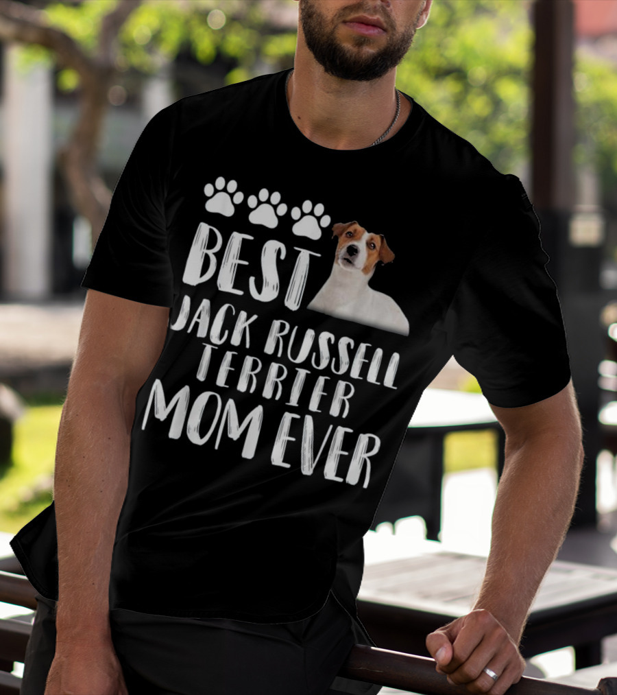 BEST JACK RUSSELL TERRIER MOM EVER PAW PRINTS DOG T-Shirt
