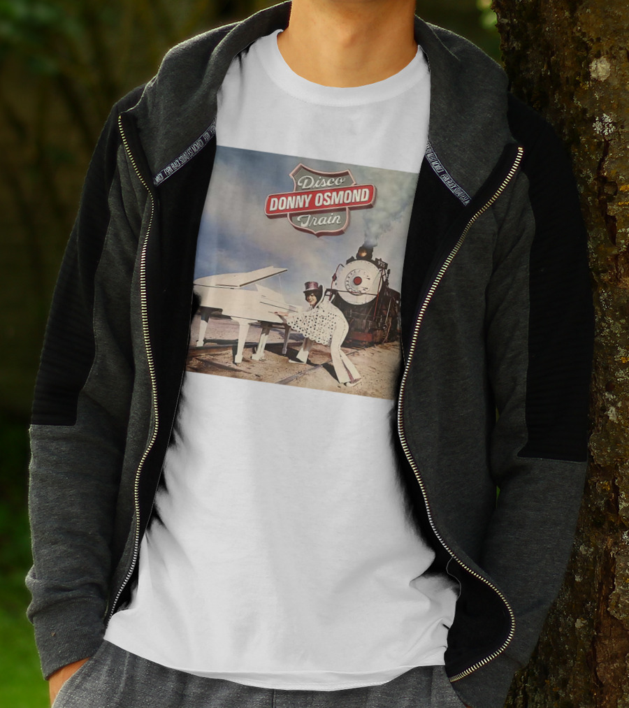 Donny Osmond Disco Train Piano And Steam Engine Scene T-Shirt