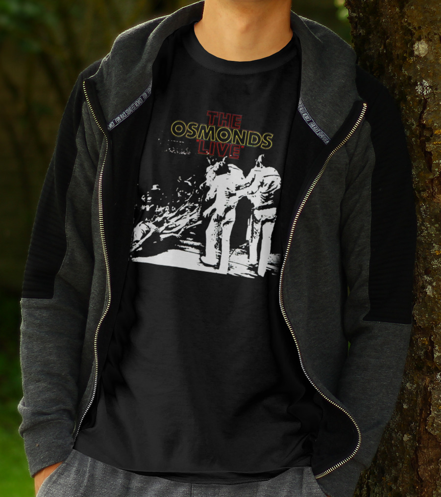 The Osmonds Live Concert Illustration With Performing Group On Stage T-Shirt