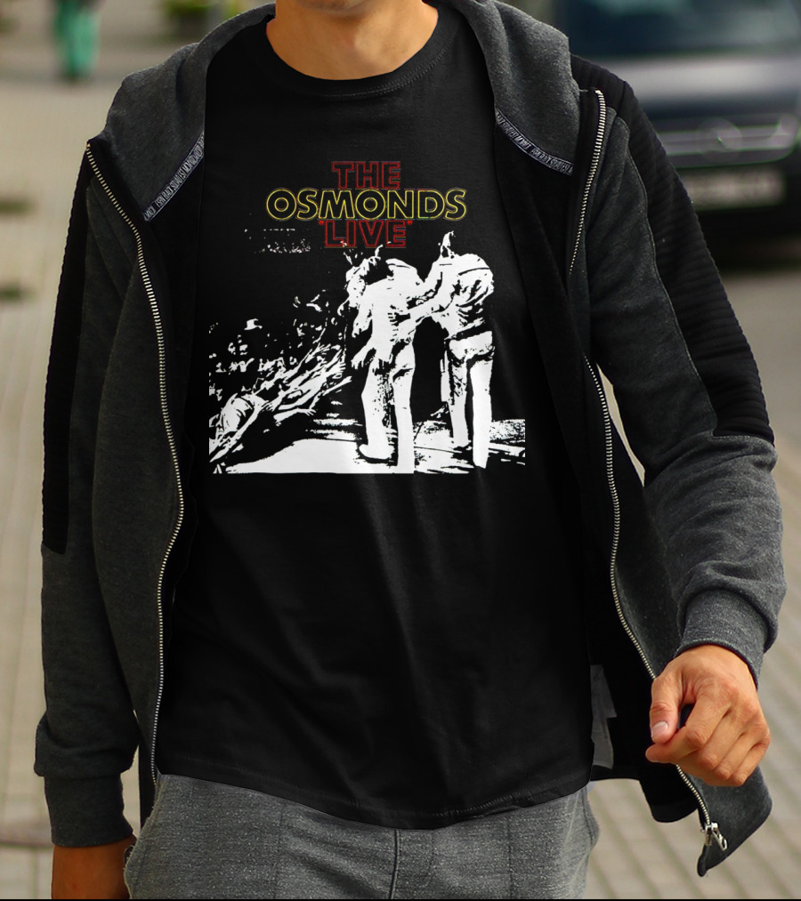 The Osmonds Live Concert Illustration With Performing Group On Stage T-Shirt