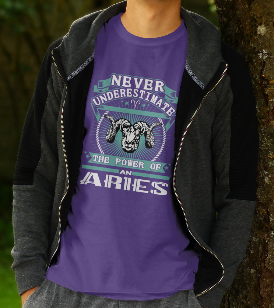 Never Underestimate The Power Of An Aries T-Shirt