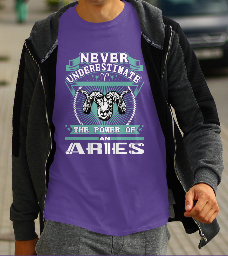 Never Underestimate The Power Of An Aries T-Shirt