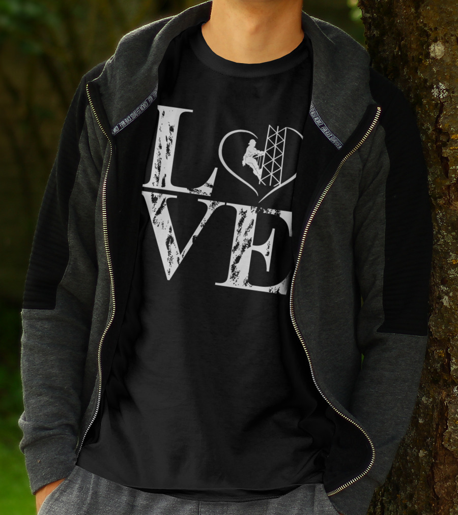 LOVE Heart Tower Climber T-Shirt