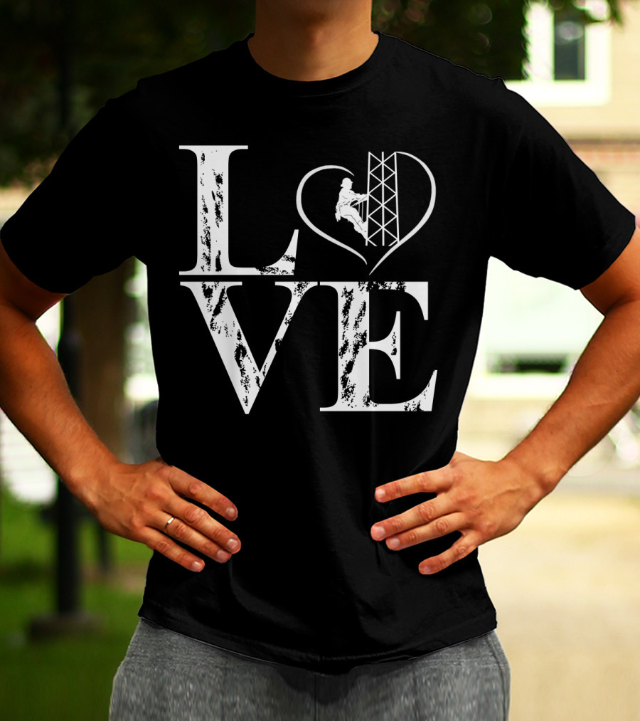 LOVE Heart Tower Climber T-Shirt