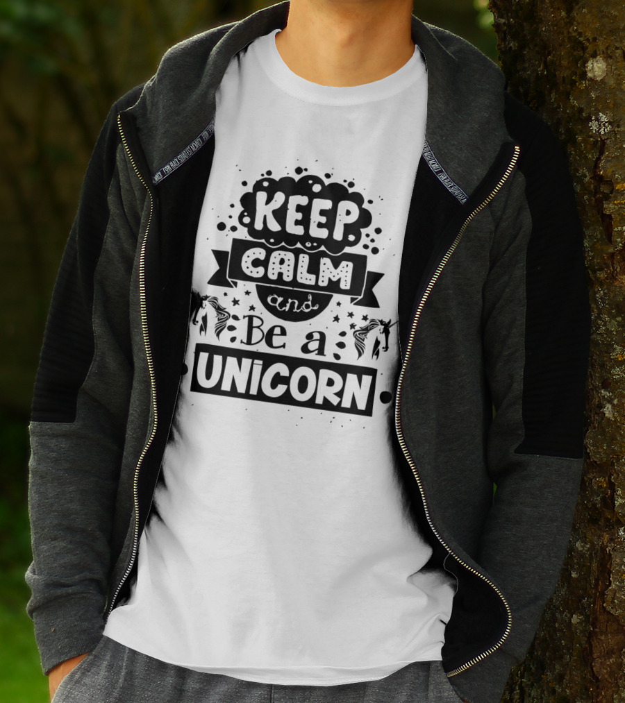 Keep Calm And Be A Unicorn Magical Fantasy T-Shirt