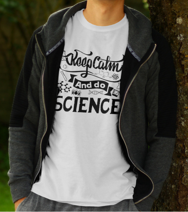 Keep Calm And Do Science With Chemistry And Lab Icons T-Shirt