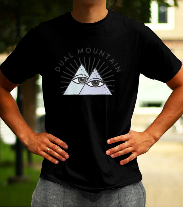 Dual Mountain Double Eye Geometry T-Shirt