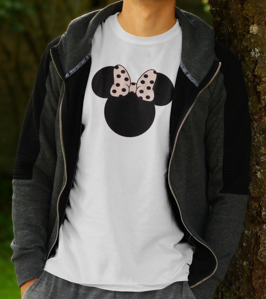 Minnie Mouse Polka Dot Bow Disney Women's Kid's T-Shirt